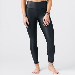 Zyia metallic black leggings